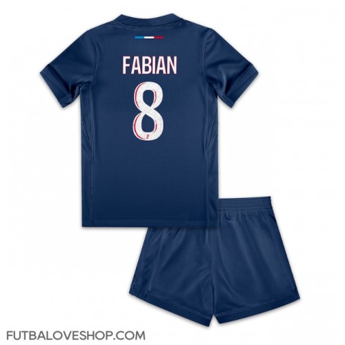 Dres Paris Saint-Germain Fabian Ruiz #8 Domáci pre deti 2024-25 Krátky Rukáv (+ trenírky)